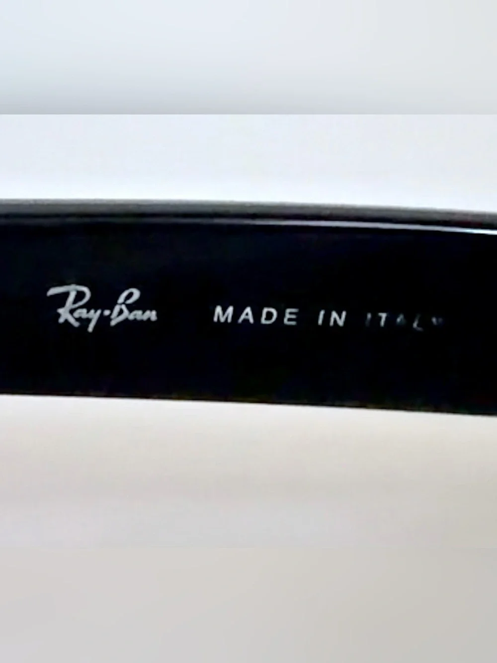 Ray-Ban RB2132 Polarized Rectangle Sunglasses Black Frame Green Lenses 58-18